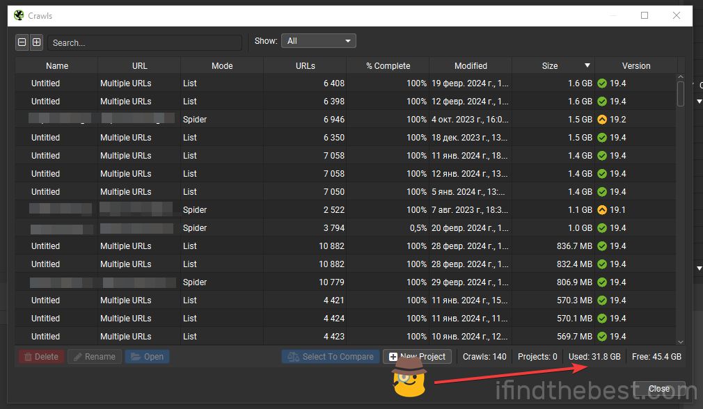 large projectinstancedata folder